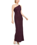 Adrianna Papell Womens Asymmetrical Neckline Formal Dress by Vanessa Jane