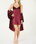 Linea Donatella Sets to Go Satin Chemise & Wrap Robe by Vanessa Jane