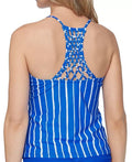 Raisins Women's Shore Thing Macrame-Back Tankini Top, Size Small by Vanessa Jane