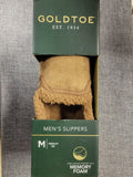 Gold Toe Mens Memory Foam Faux Fur Loafer Slippers by Vanessa Jane