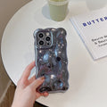 Wavy Edges Bubble Shockproof Solid Color Case for iPhone 15 Pro Max 14 13 12 11 by Merch Section