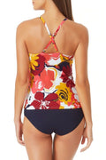 Anne Cole Signature Womens Wallflower High-Neck Tankini Top by Vanessa Jane