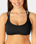 California Waves Juniors Ribbed Back Bralette Top, Size Small by Vanessa Jane
