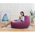 Mekiyo Classic Sofa Chairs Cover, Lazy Lounger Bean Bag Home SoftCozy, Purple by Vanessa Jane