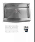 Miseno Kitchen Sink, Farmhouse Mount, Stainless Steel Finish by Vanessa Jane