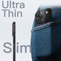 Slim Case for iPhone 17 Pro Max 6.9-Inch with Camera Lens Cover Black by Merch Section