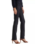 Lauren Ralph Lauren Mid-Rise Straight Jeans – Coated Navy Wash by Vanessa Jane