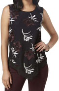 Alfani Womens Embroidered Sleeveless Blouse Top, Black, Small by Vanessa Jane