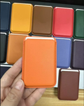 Leather Magnetic Wallet Card Holder for iPhone 17 16 15 14 13 12 Pro Max Plus Blue by Merch Section