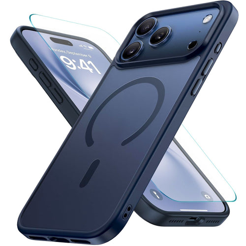 Shockproof Rugged Case With Screen Glass for iPhone 17 Pro Max 17 Pro 17 Air 16 Pro Max 16 Pro 16 Plus 16 by Merch Section