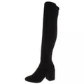 Bar III Womens Gabrie Faux Suede Round Toe Over-the-Knee Boots, 5M/Black by Vanessa Jane