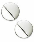Alfani Gray Acrylic Round Button Earrings by Vanessa Jane