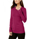JM Collection Women's Studded-Cuff Sweater by Vanessa Jane