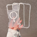 Skin-Feel Magnetic Case with Hand Strap for iPhone 17 Pro Max Air 16 15 14 13 12 11 by Merch Section