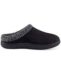 Haggar Men’s Faux-Suede Clog Slippers With Fleece Collar by Vanessa Jane