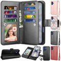 Magnetic Flip Leather Wallet Case for iPhone 17 Pro Max Air 17 Pro Black by Merch Section