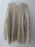 American Rag Cardigan Sweater Chevron Crochet Pattern, Size Small by Vanessa Jane