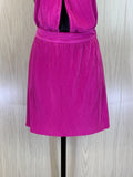 Sincerely Jules High Neck Pleated Dress, Size Small by Vanessa Jane