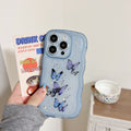 Butterfly Clear Shockproof Wavy Case for iPhone 16 Pro Max 16e 16 15 14 13 12 11 X by Merch Section