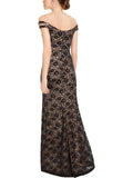 Teeze Me Juniors Off-the-Shoulder Lace Gown by Vanessa Jane