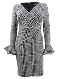 Lauren by Ralph Lauren Women's Plaid Ruched Dress by Vanessa Jane