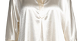 Anne Klein Womens Plus Smocked Hi-Low Tunic Top by Vanessa Jane
