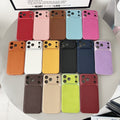 Leather Back Shockproof Rugged Phone Case for iPhone 17 Pro Max Air 16 15 14 13 by Merch Section