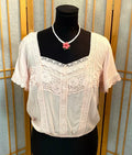 Belle Du Jour Juniors Lace-Trim Top, Size XS by Vanessa Jane