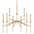 VAXCEL H0180 Kedzie 9L Chandelier Brass by Vanessa Jane