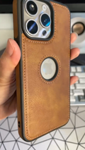 Air Slim Luxury Leather Case Cover for iPhone 17 16 15 14 Plus 13 12 Pro Max Black by Merch Section
