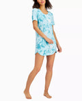 Jenni Womens Short-Sleeve Graphic-Print Sleepshirt by Vanessa Jane