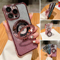 Ring Stand Gradient Glitter Shockproof Phone Case for iPhone 17 Pro Max Air 16 15 14 13 12 by Merch Section