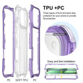 Clear Transparent 3-in-1 Case with Wrist Strap for iPhone 17 Pro Max Air 16 15 14 13 by Merch Section