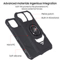 Ring Kickstand Magnetic Car Mount Case for Apple iPhone 15 6.1-Inch Black by Merch Section