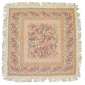 DaDa Bedding Wildflower Wonderland Floral Golden Beige Tan Square Dining Table Cloth (3100) by DaDalogy Bedding Collection