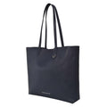 Lauren Cecchi New York Leather Tote Navy Silver by Vanessa Jane
