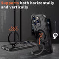 360° Rotation Shockproof MagSafe Case for iPhone 17 16 15 14 13 Pro Max Plus Air Black by Merch Section
