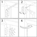 Imperial Hardware 3.5 in. X 3.5 in. Plain Bearing Steel Radius Hinge (2 Sets) by Vanessa Jane