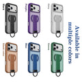 Magnetic Matte Ring Stand MagSafe Case for iPhone 17 Pro Max 16e 16 15 14 13 Black by Merch Section