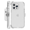 Heavy Duty Shockproof Case with Holster for iPhone 14 Pro Clear by Merch Section