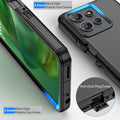 Shockproof Case with Tempered Glass for Motorola Moto G 2025 Multicolor by Merch Section