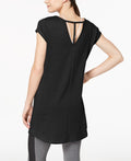 Ideology Womens Solid V-Back Tunic Activewear, Size XS by Vanessa Jane