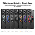 Rotatable Ring Stand Shockproof Case for iPhone 17 Pro Max Air 16 15 14 13 12 11 Black by Merch Section