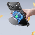 Rugged Metal Bumper Ring Kickstand Case for iPhone 17 Pro Max Air 16 15 14 13 12 by Merch Section
