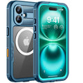 MagSafe Waterproof Shockproof Heavy Duty Case for iPhone 16 17 Pro Max Plus Green by Merch Section
