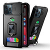Card Holder Magnetic Ring Stand Lens Protection Case for iPhone 13 Pro Max