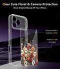 Slim Case for iPhone 17 Pro Max 6.9-Inch with Floral Design Clear by Merch Section