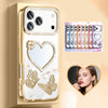 Diamond Mirror Butterfly Phone Case for iPhone 17 Pro Max Air 16 15 14 13 12