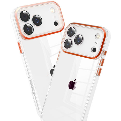 Clear Hybrid Case with Color Buttons for iPhone 17 Pro Max by Merch Section
