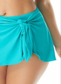 Coco Reef Womens Contours Halo Sarong Swim Skirt Swimsuit, Blue, Size XL by Vanessa Jane